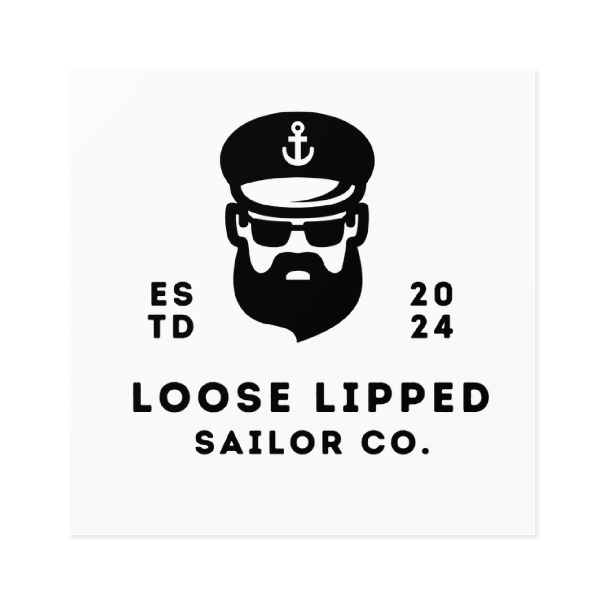 loose lipped Square Stickers, Indoor\Outdoor
